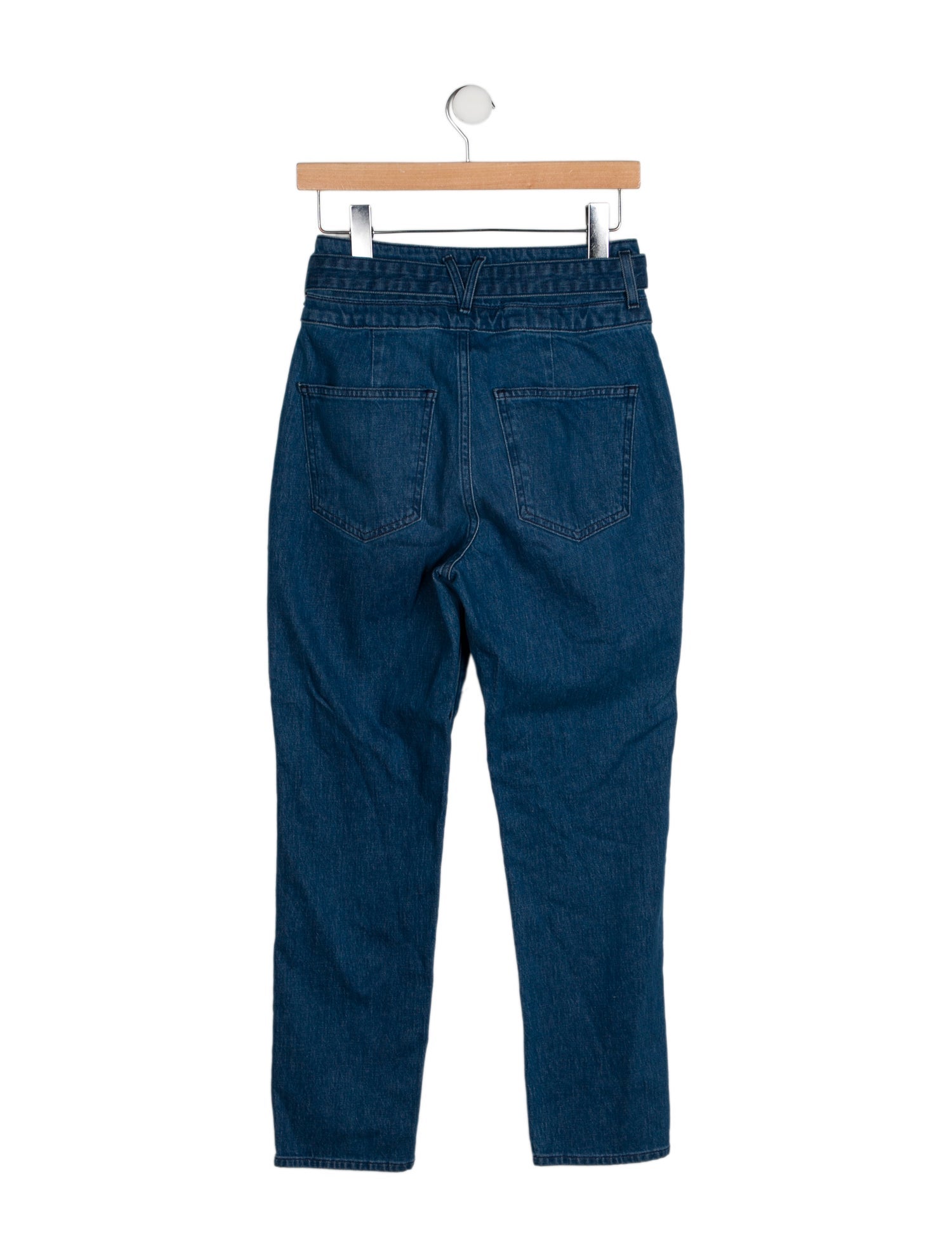 Veronica Beard High-Rise Straight Leg Jeans