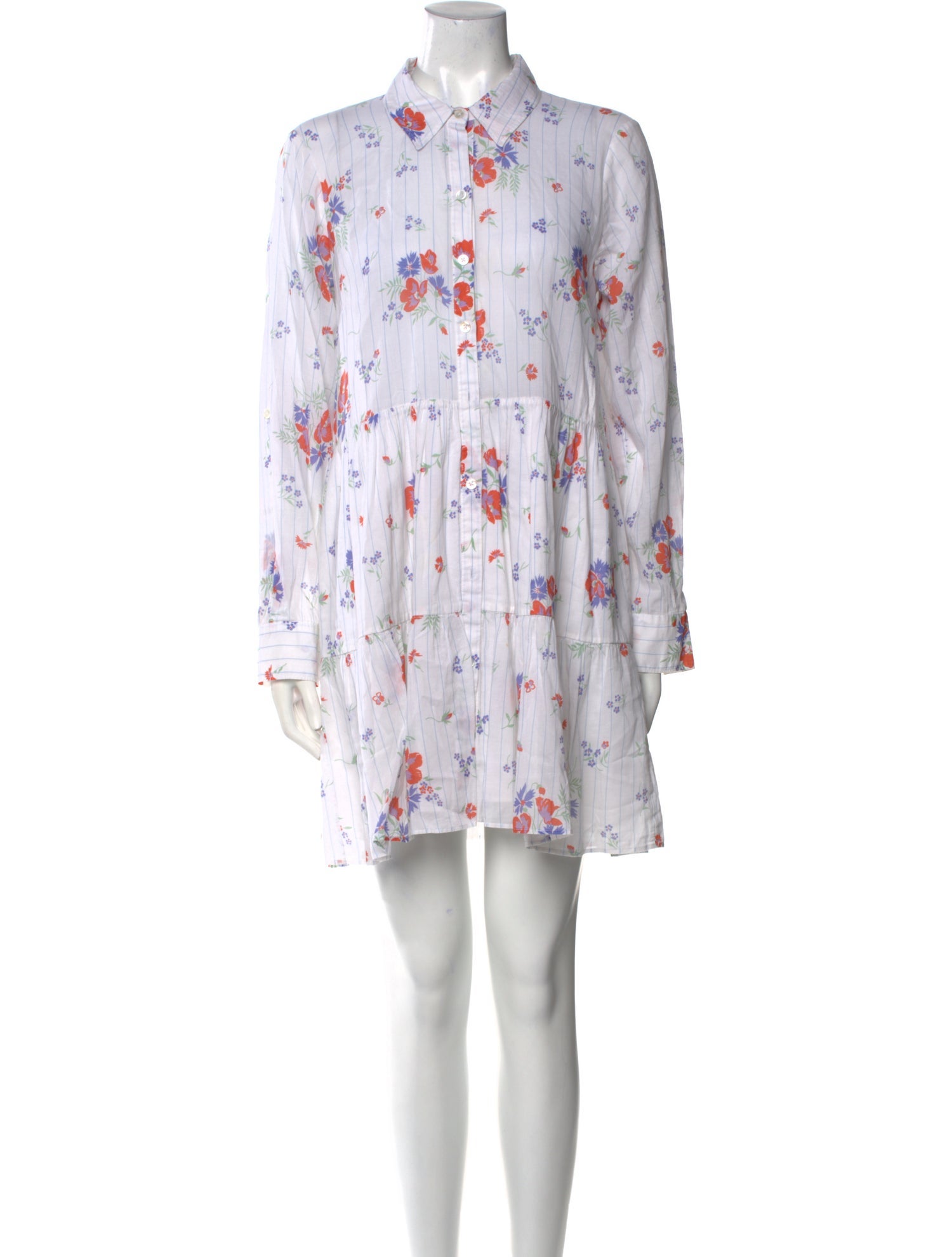 Veronica Beard Floral Print Mini Dress