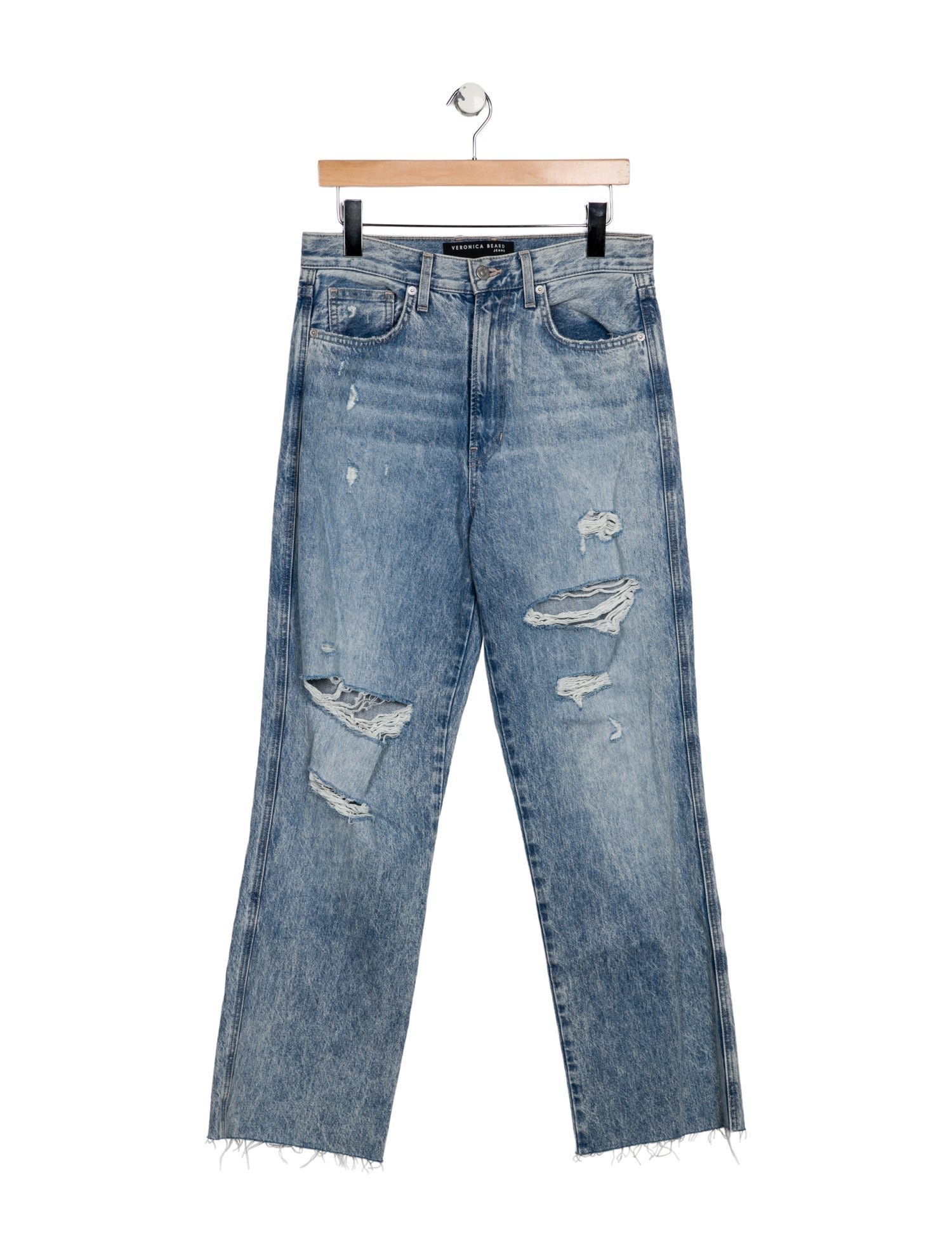 Veronica Beard High-Rise Wide Leg Jeans