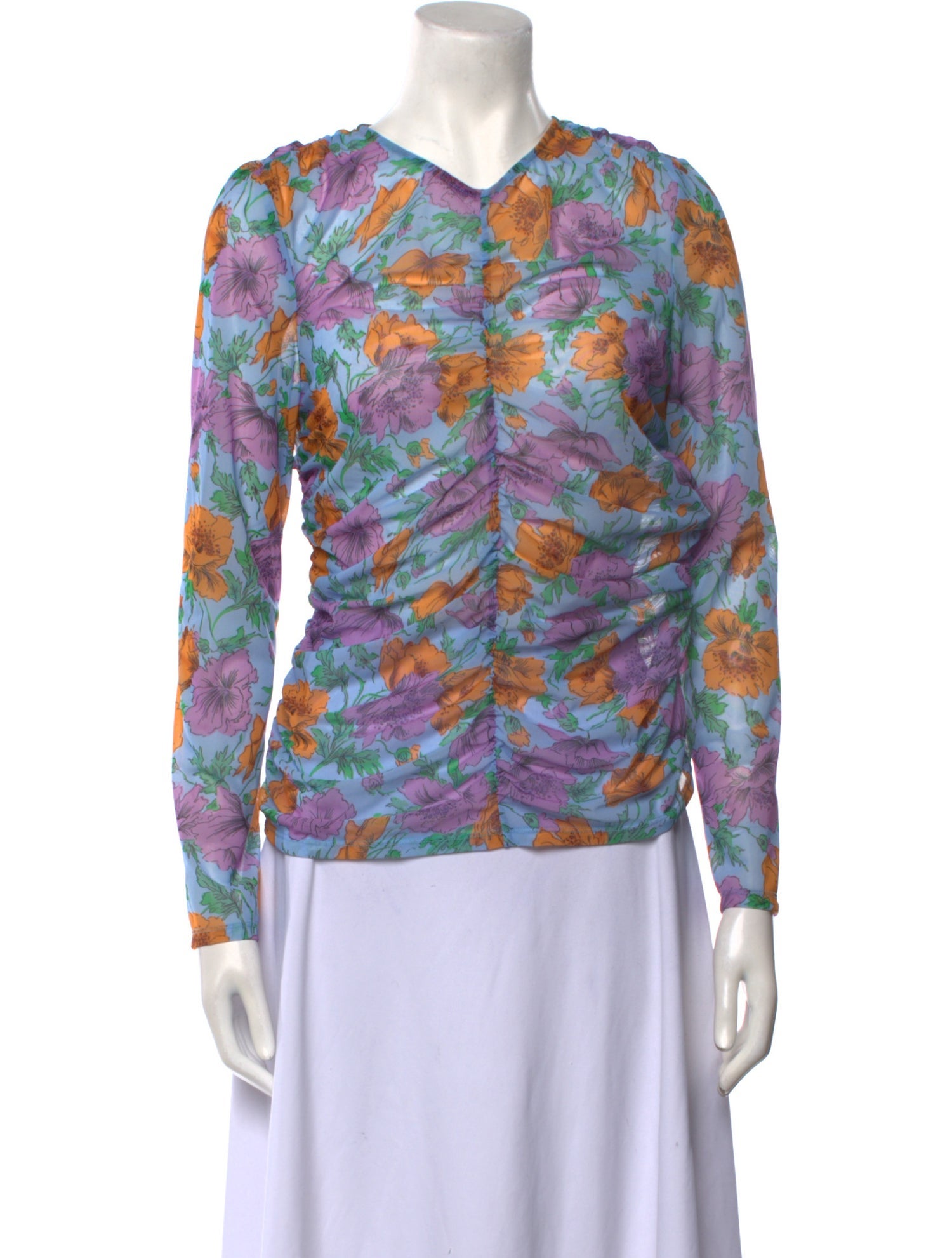 Veronica Beard Nylon Printed Blouse