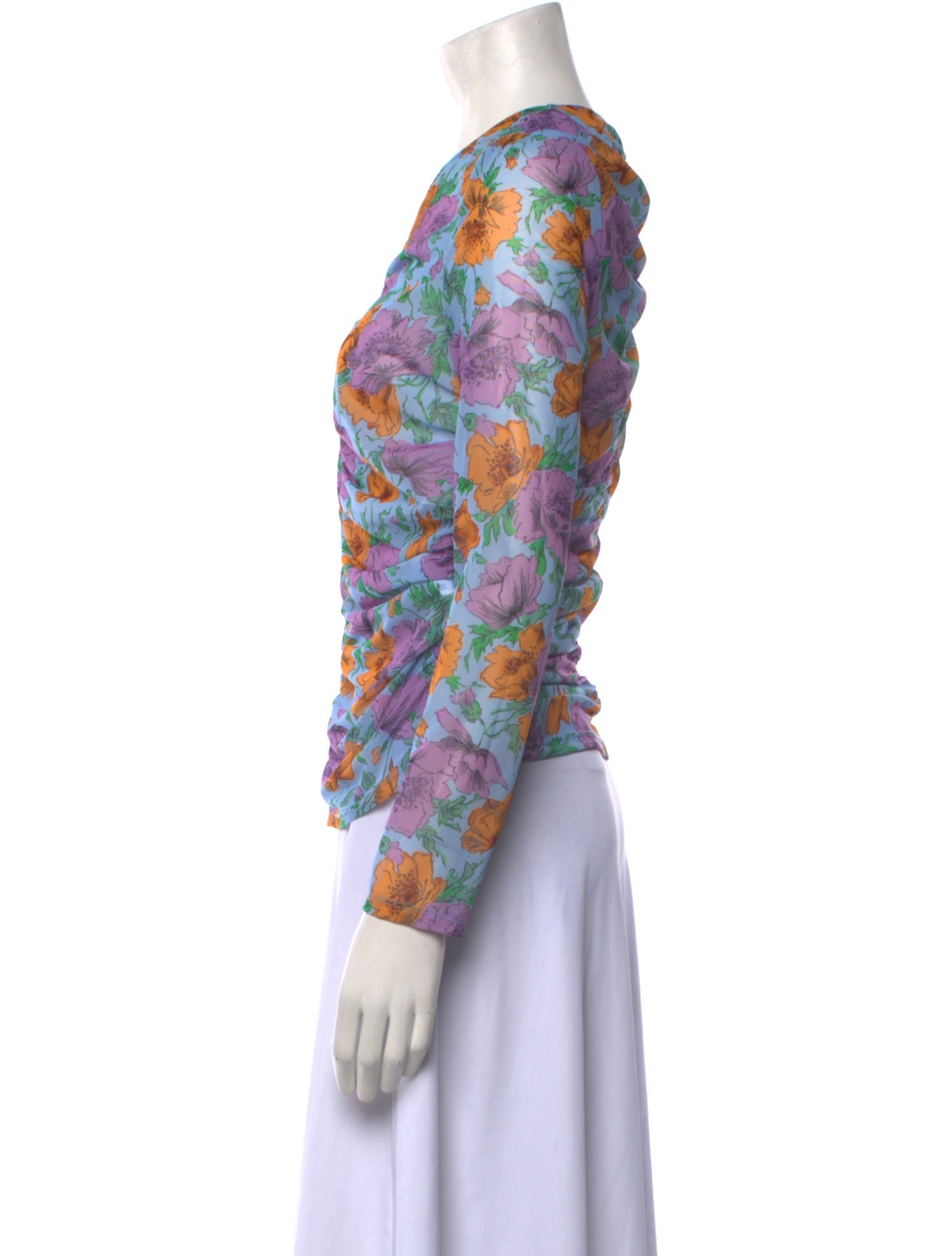 Veronica Beard Nylon Printed Blouse