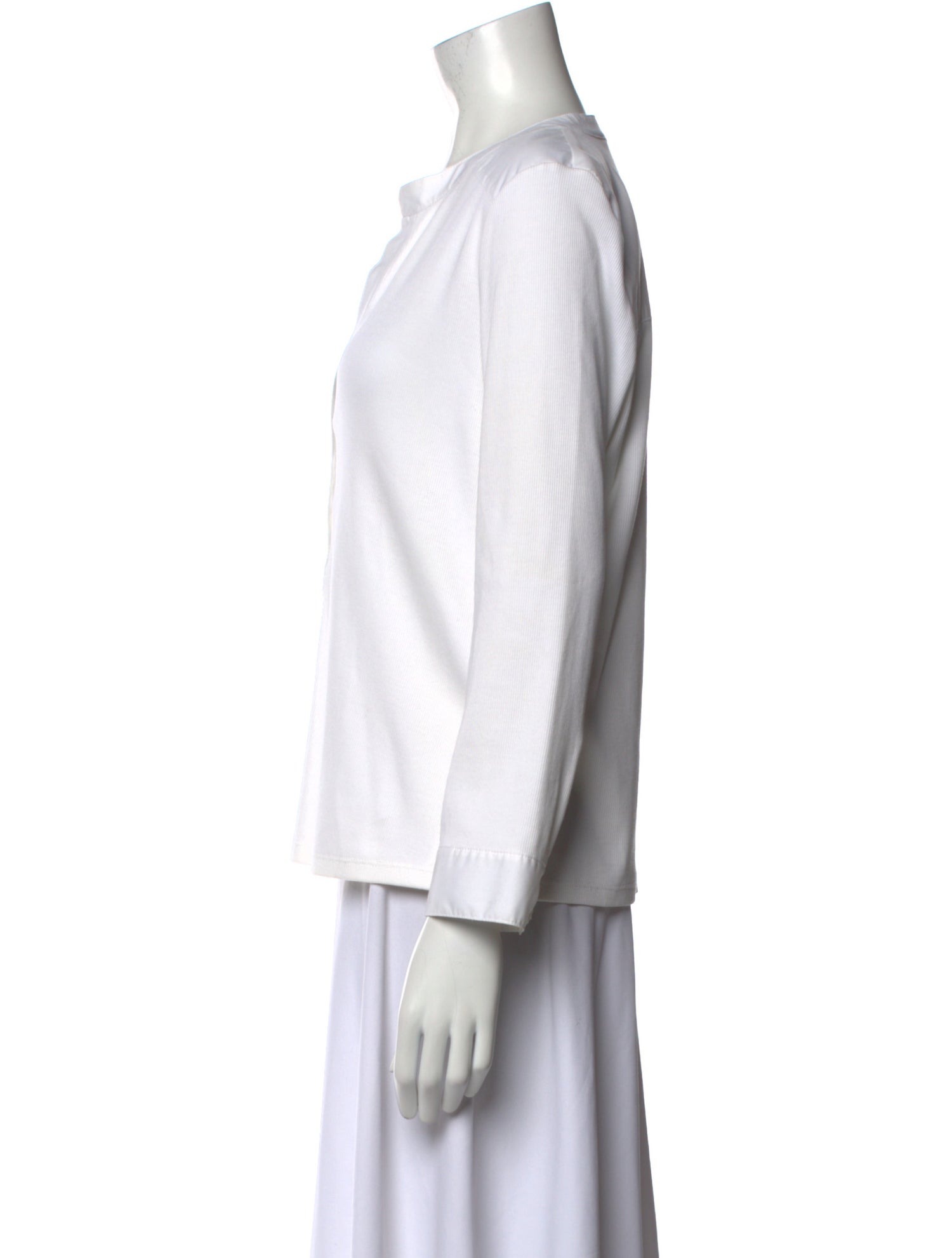 Veronica Beard V-Neck Three-Quarter Sleeve Blouse