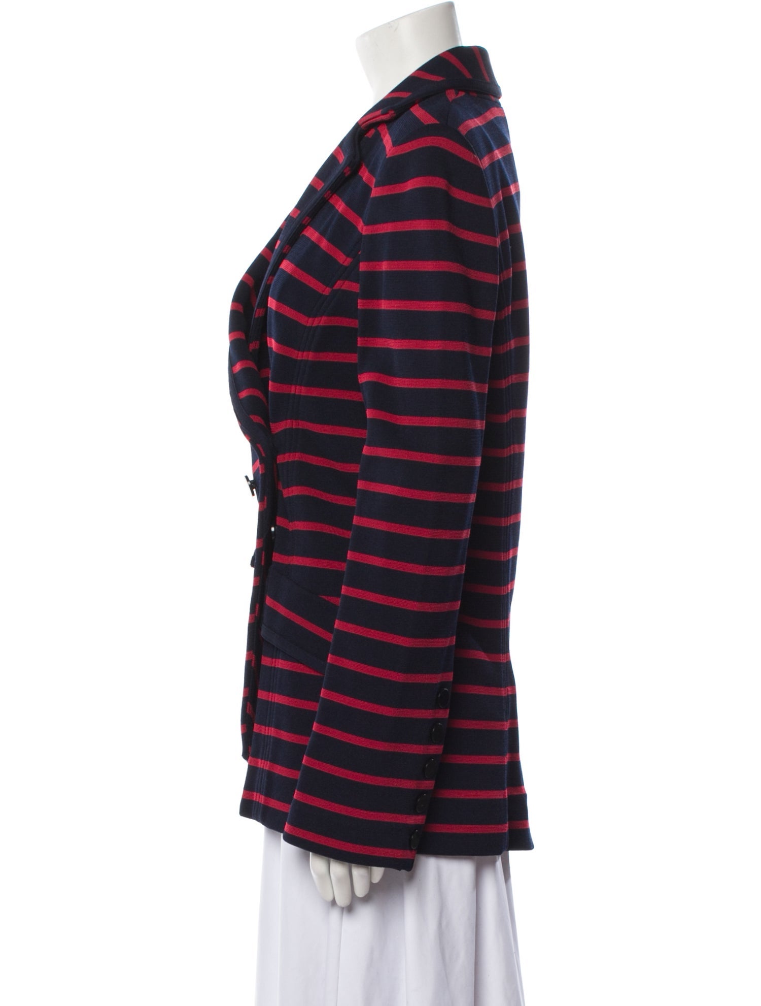 Veronica Beard Nylon Striped Blazer