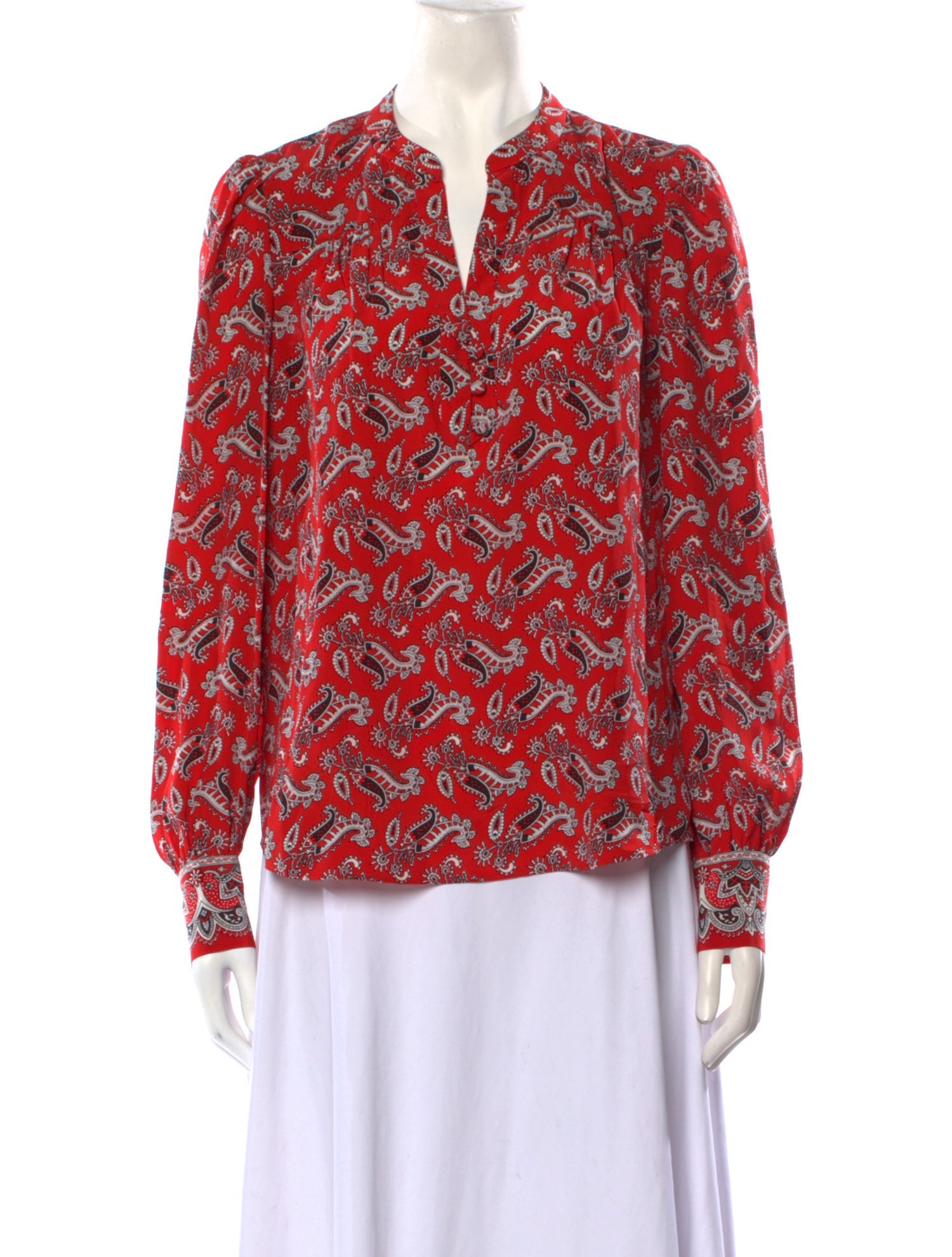 Veronica Beard Silk Printed Blouse