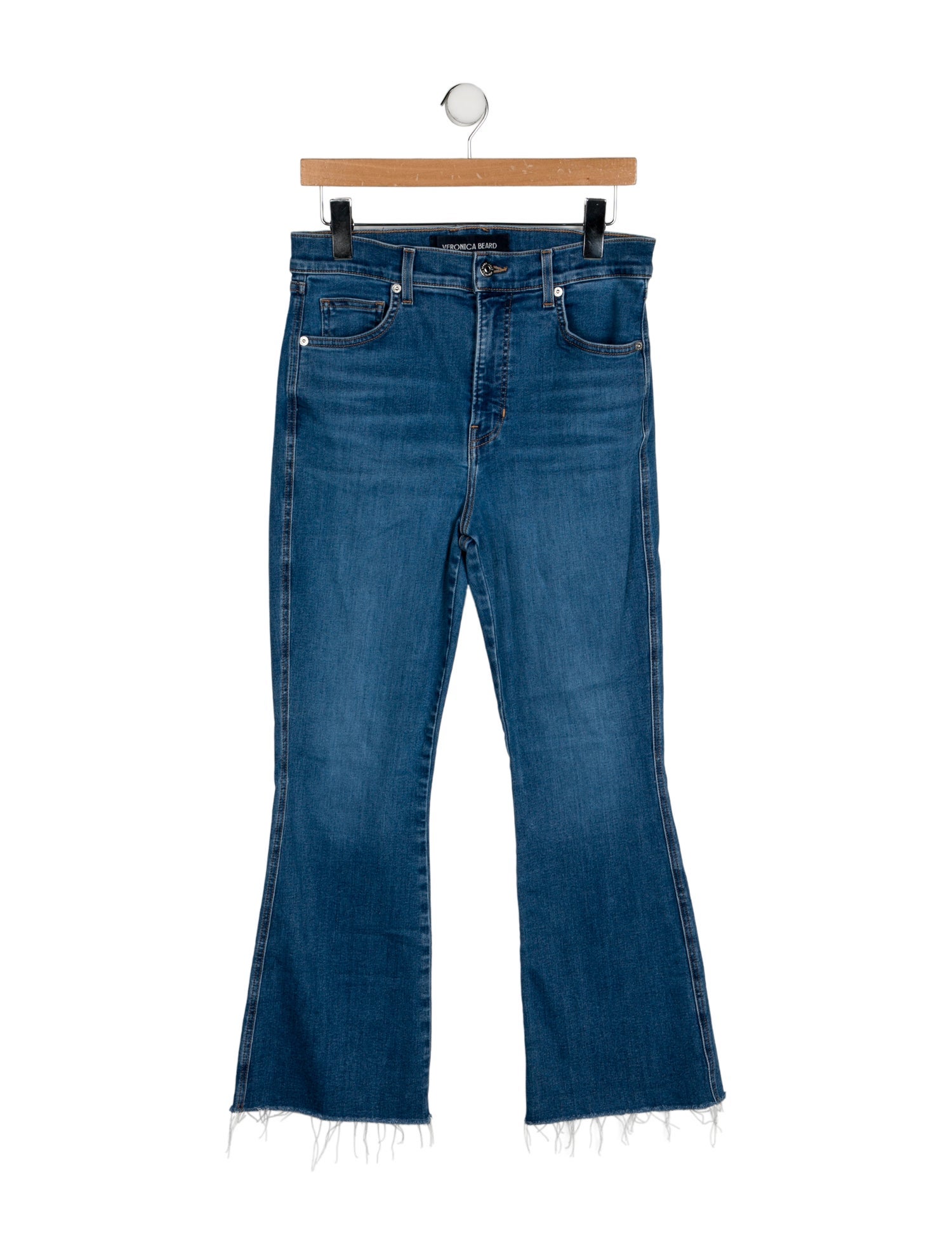 Veronica Beard High-Rise Wide Leg Jeans