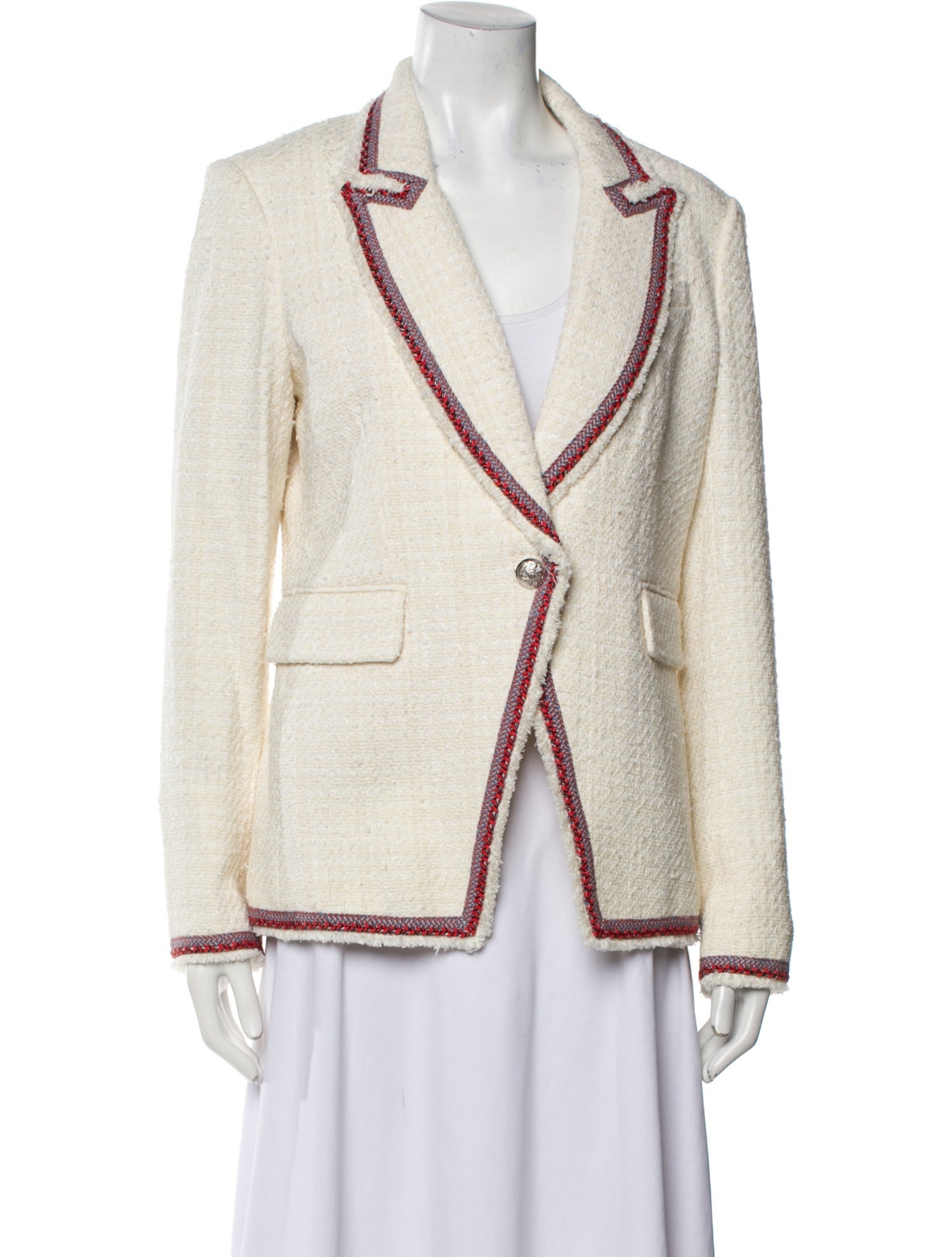 Veronica Beard Tweed Pattern Blazer