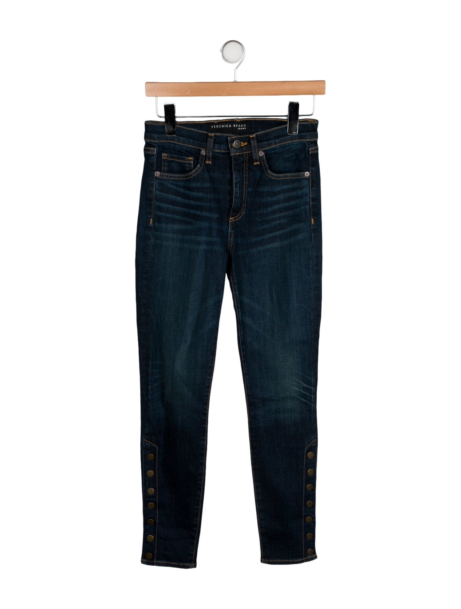 Veronica Beard Mid-Rise Skinny Leg Jeans