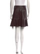 Veronica Beard Leather Mini Skirt