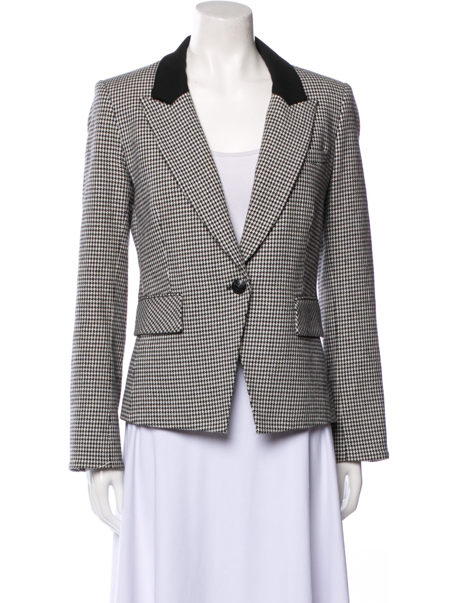 Veronica Beard Houndstooth Print Blazer