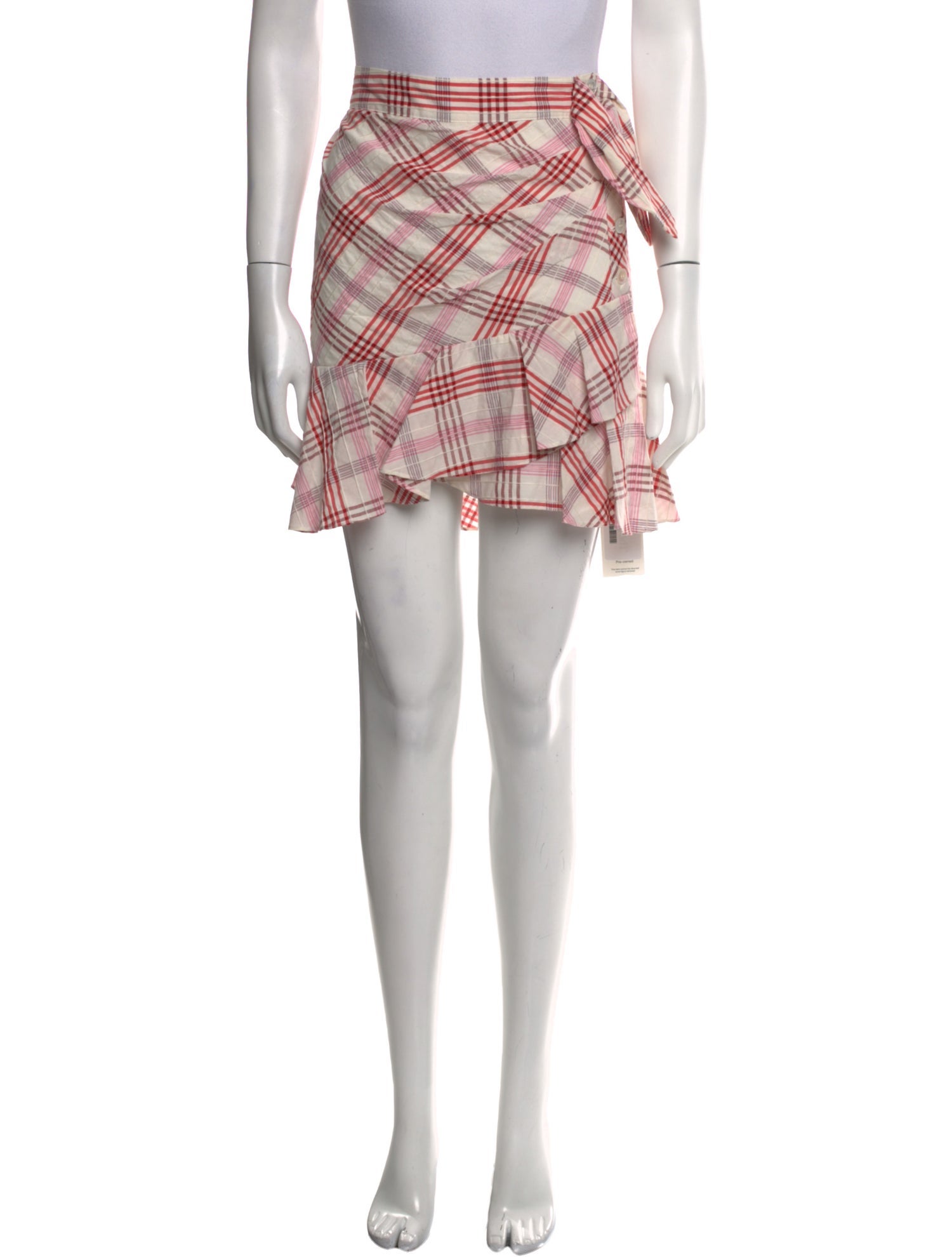 Veronica Beard Plaid Print Mini Skirt w/ Tags