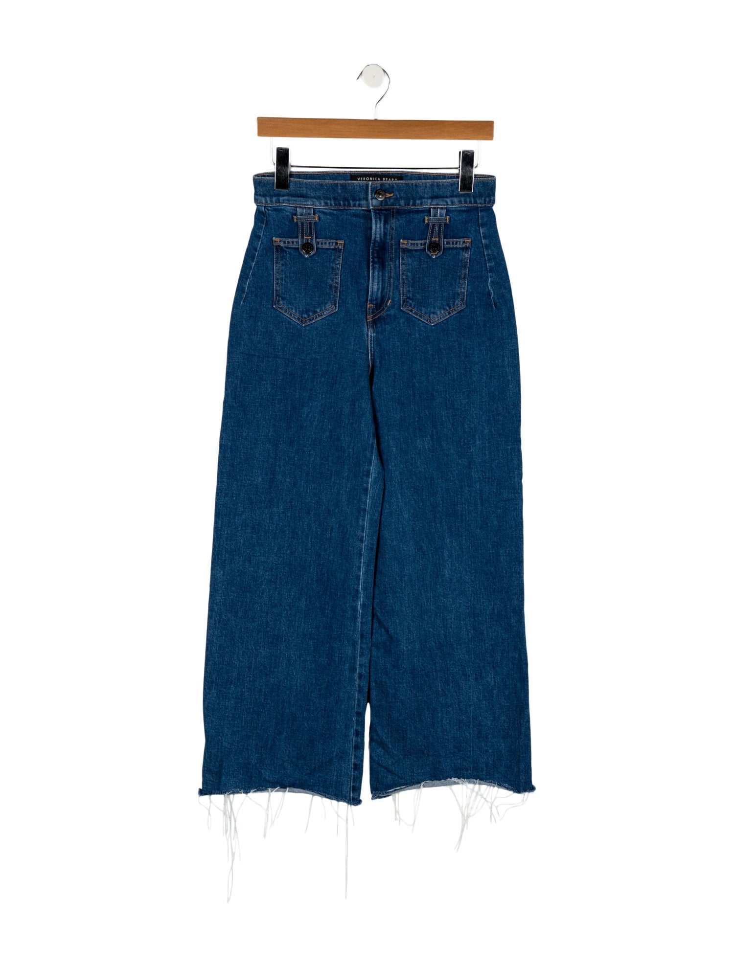 Veronica Beard High-Rise Wide Leg Jeans