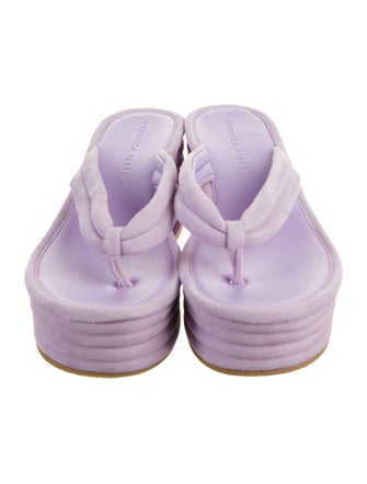 Veronica Beard Suede Flip Flops