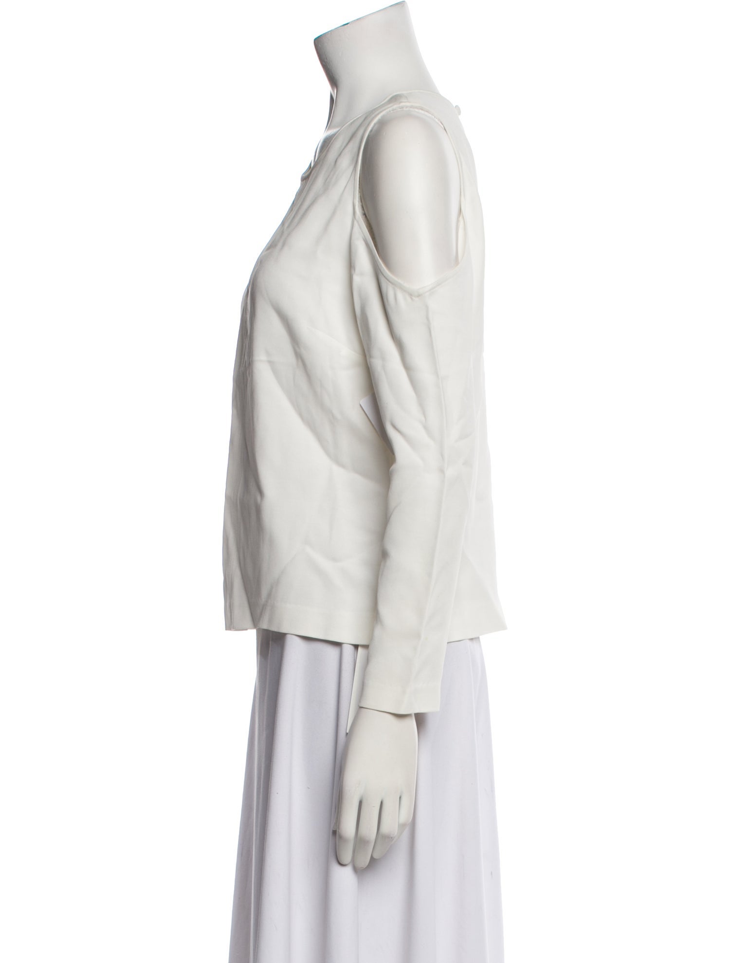 Veronica Beard Crew Neck Long Sleeve Blouse