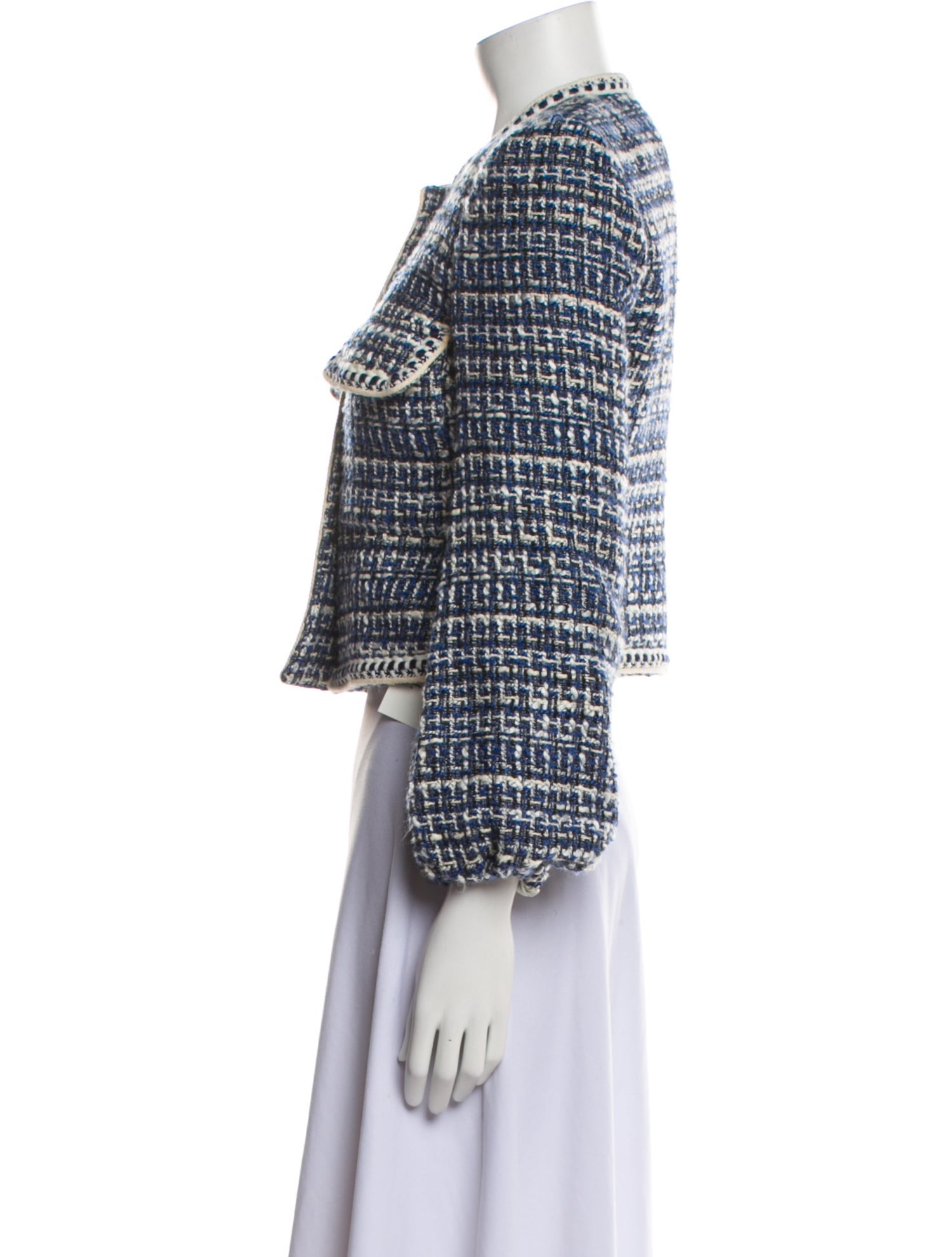 Veronica Beard Tweed Pattern Evening Jacket