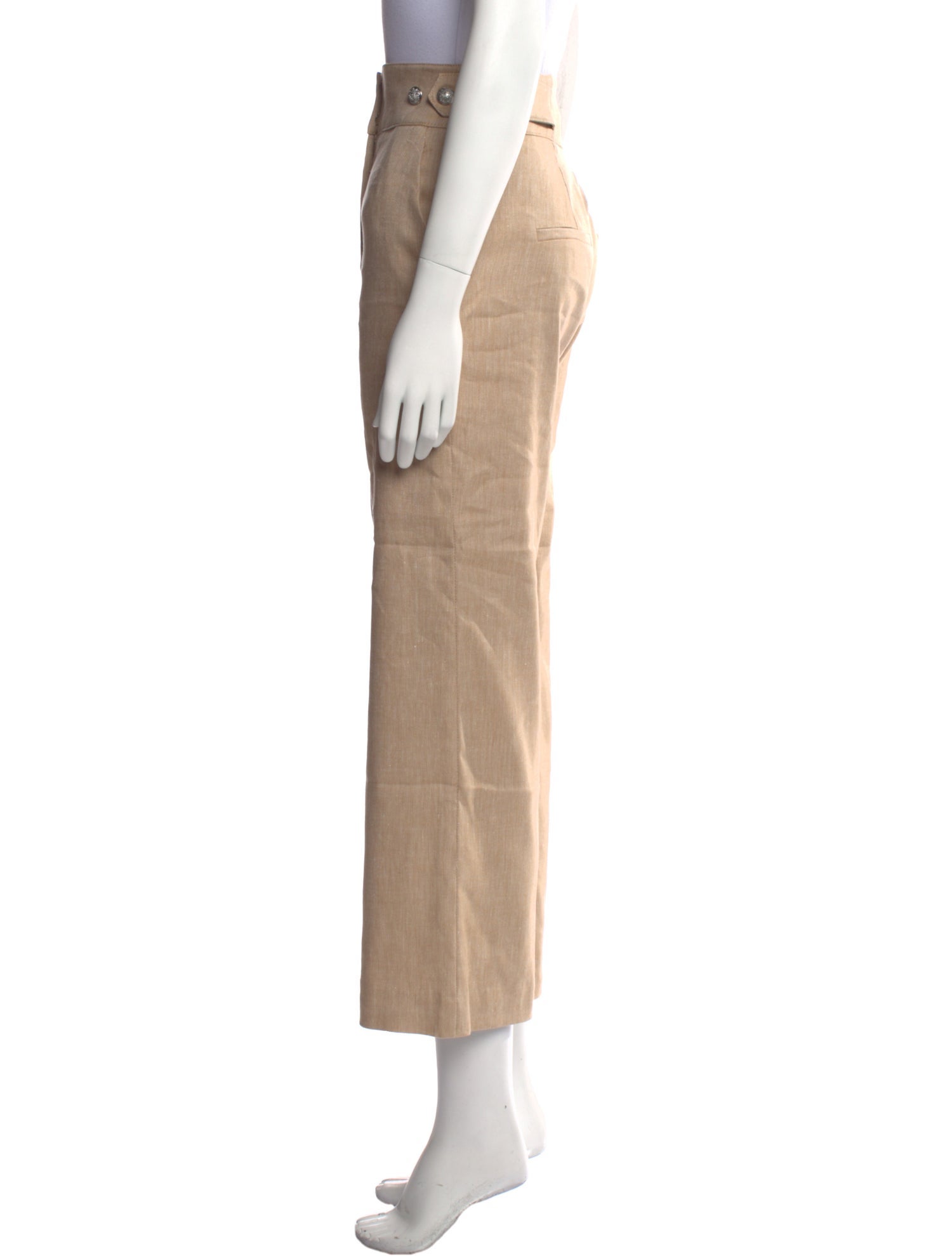 Veronica Beard Linen Wide Leg Pants