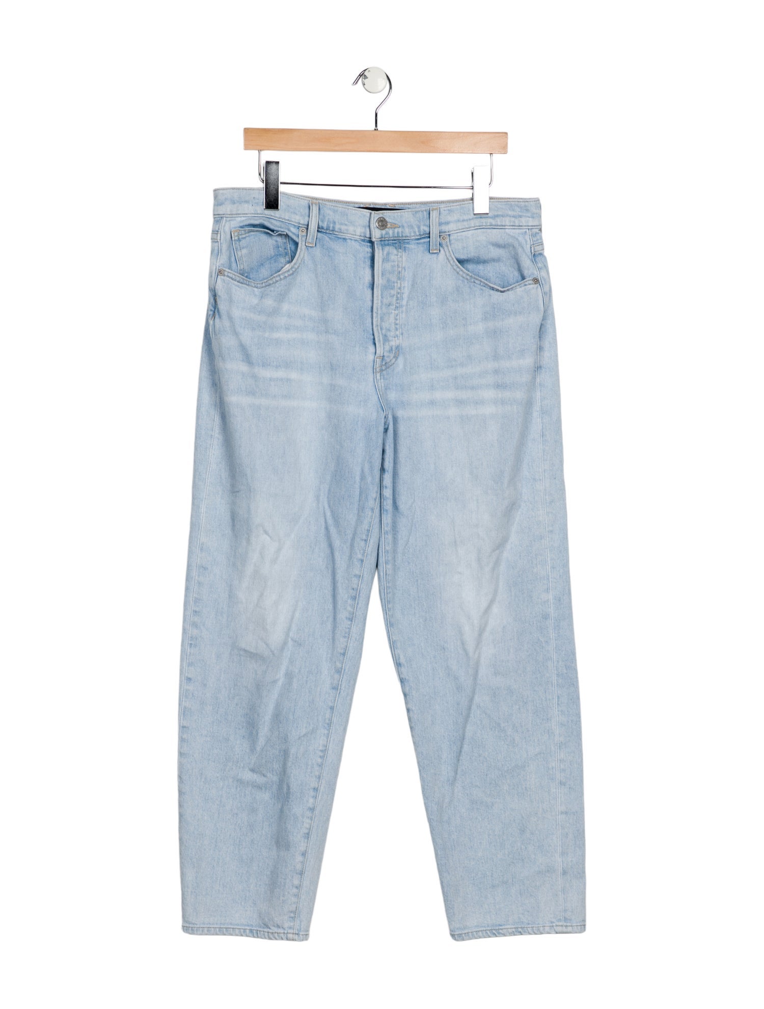 Veronica Beard High-Rise Straight Leg Jeans