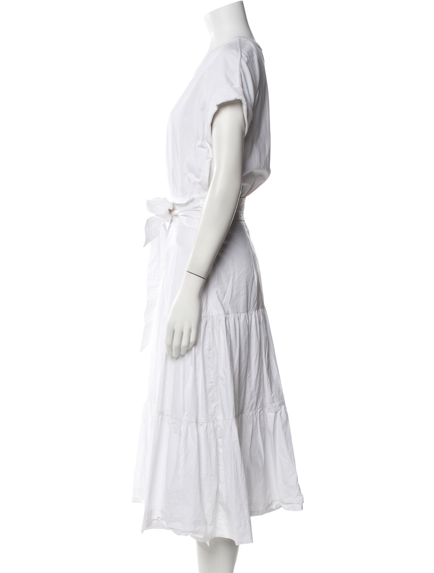 Veronica Beard Scoop Neck Midi Length Dress