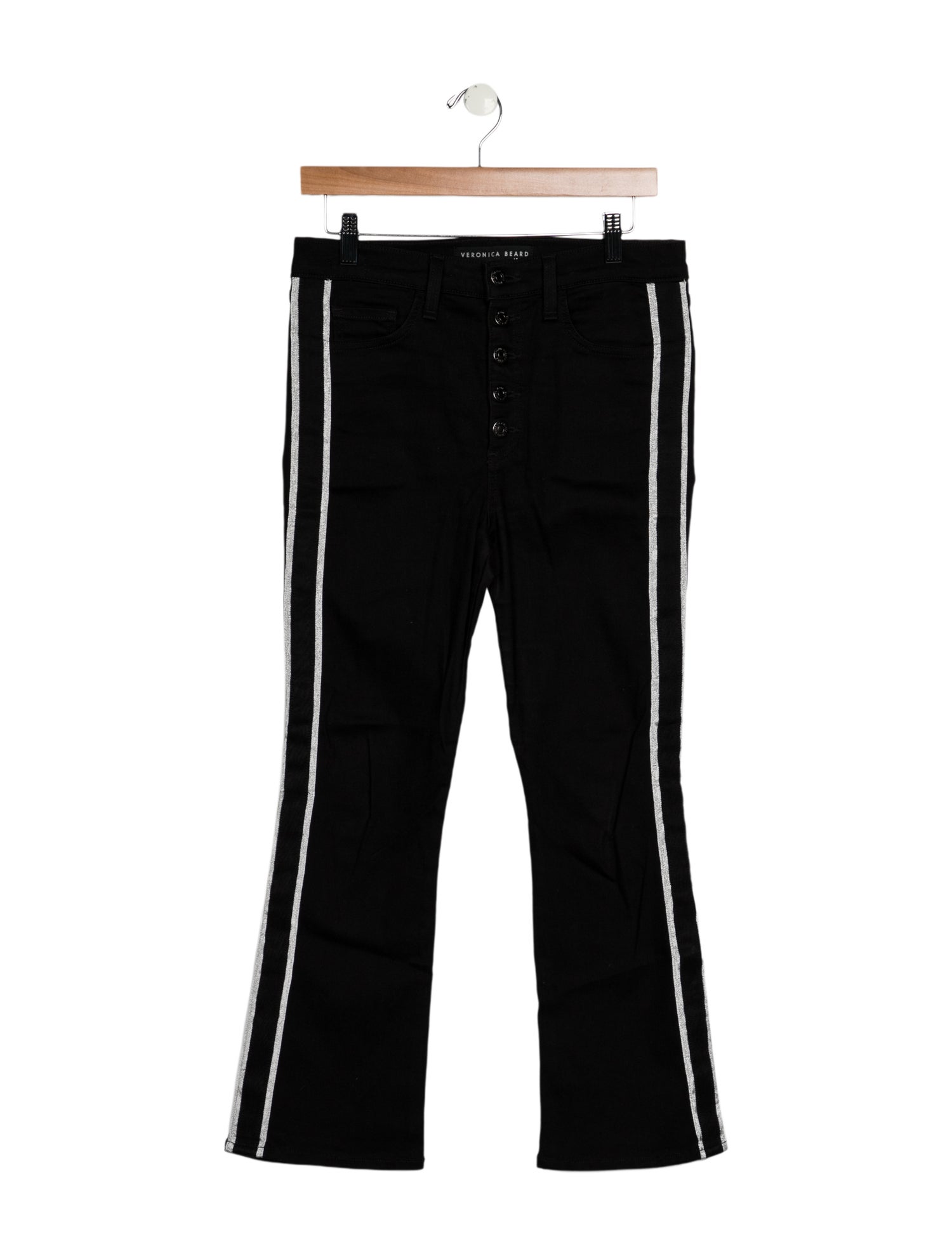 Veronica Beard Mid-Rise Straight Leg Jeans