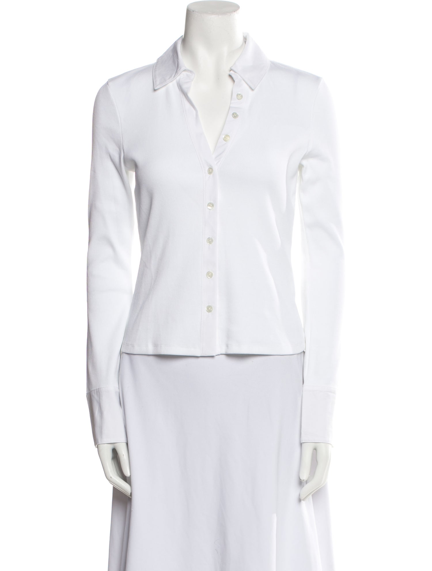 Veronica Beard Long Sleeve Button-Up Top