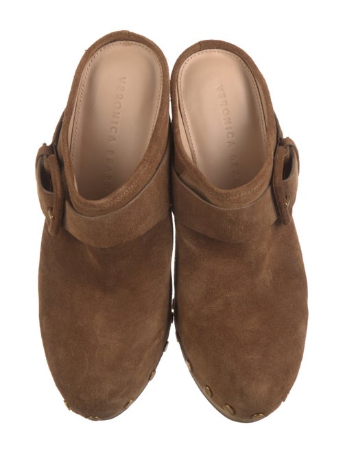 Veronica Beard Suede Studded Accents Mules