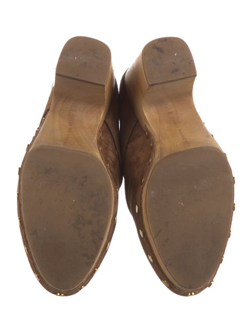 Veronica Beard Suede Studded Accents Mules