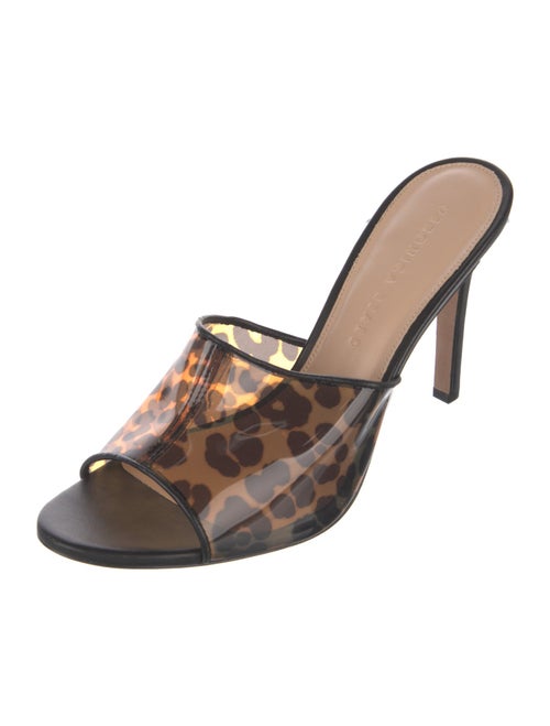 Veronica Beard PVC Animal Print Slides