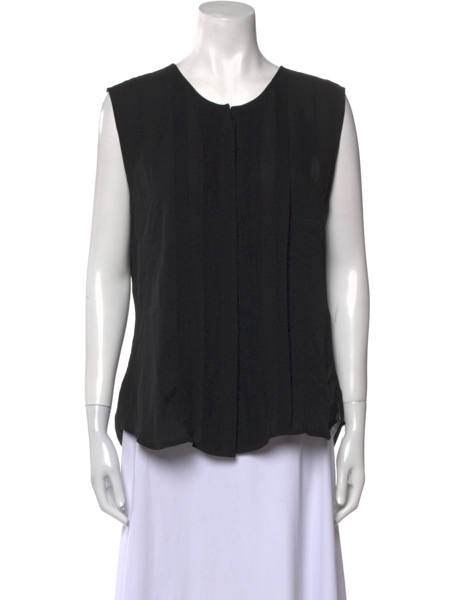 Veronica Beard Silk Scoop Neck Top