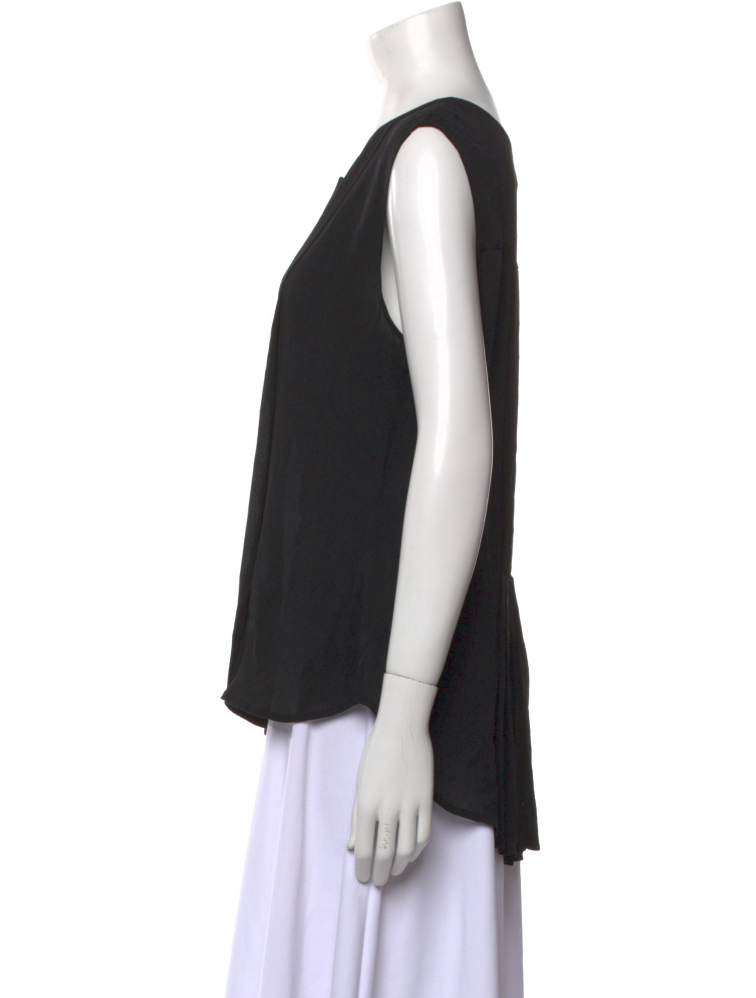 Veronica Beard Silk Scoop Neck Top