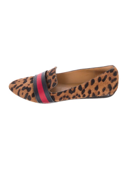 Veronica Beard Ponyhair Animal Print Loafers