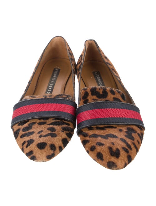 Veronica Beard Ponyhair Animal Print Loafers