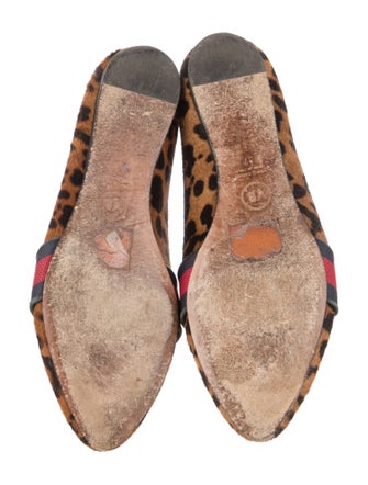 Veronica Beard Ponyhair Animal Print Loafers