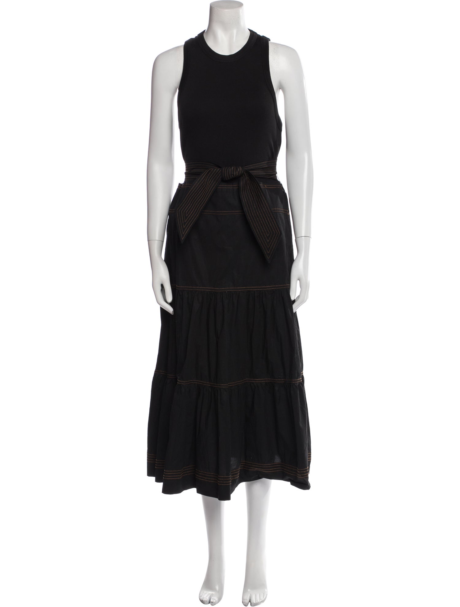 Veronica Beard Crew Neck Long Dress