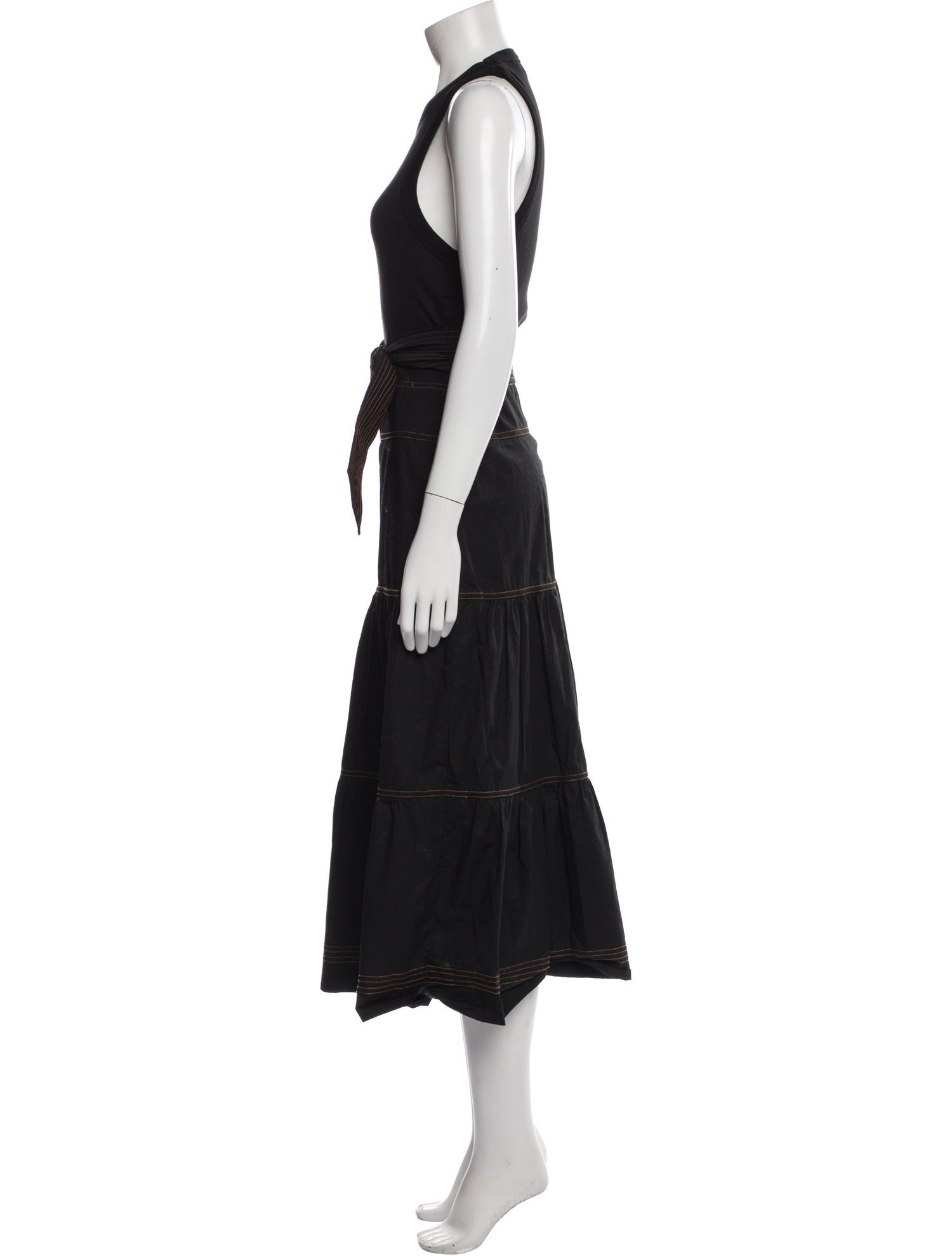 Veronica Beard Crew Neck Long Dress