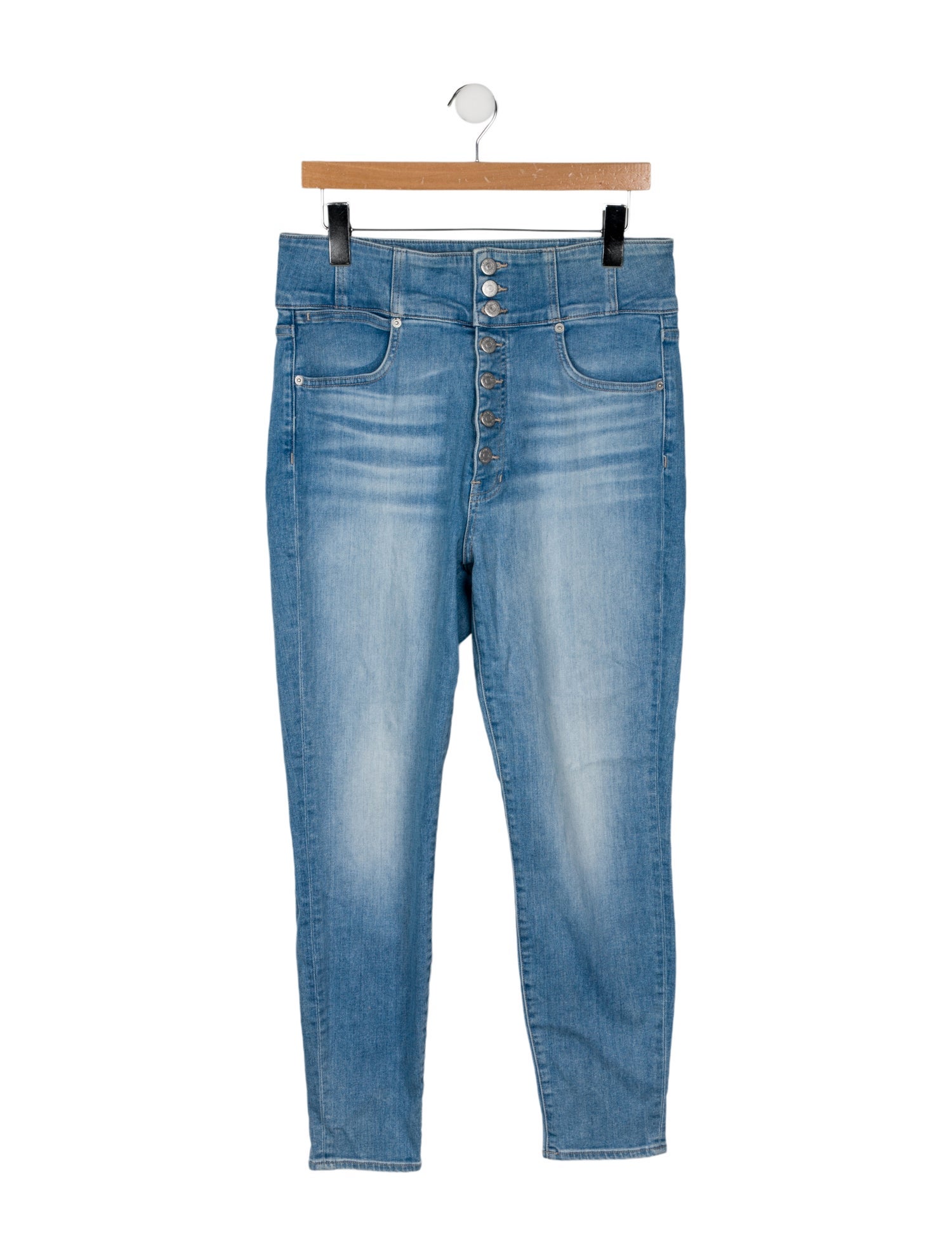 Veronica Beard High-Rise Straight Leg Jeans