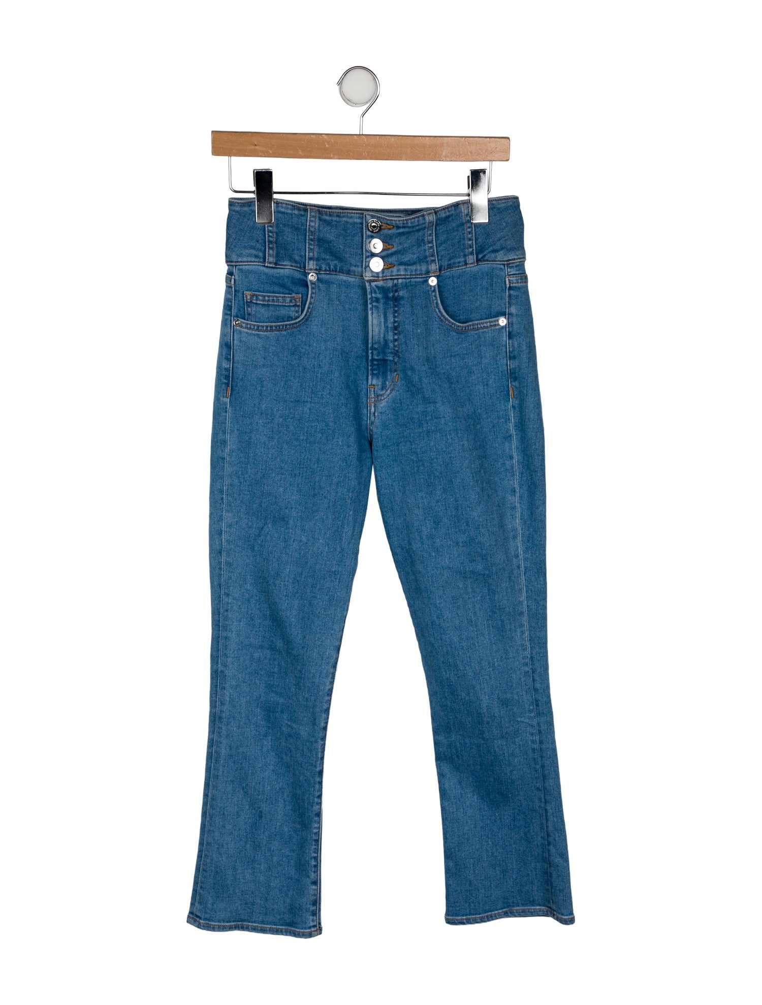 Veronica Beard High-Rise Straight Leg Jeans