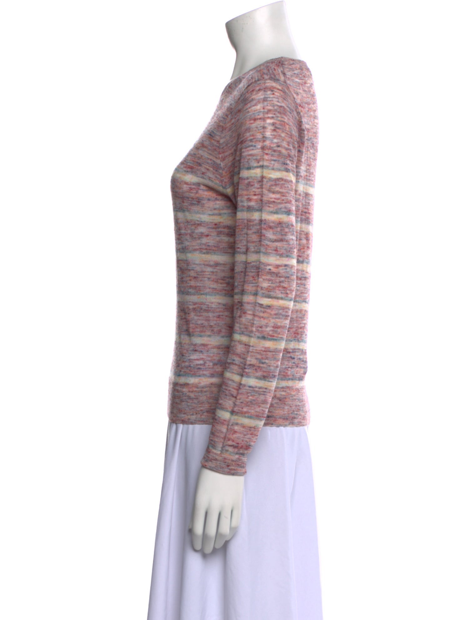 Veronica Beard Striped Crew Neck Sweatshirt