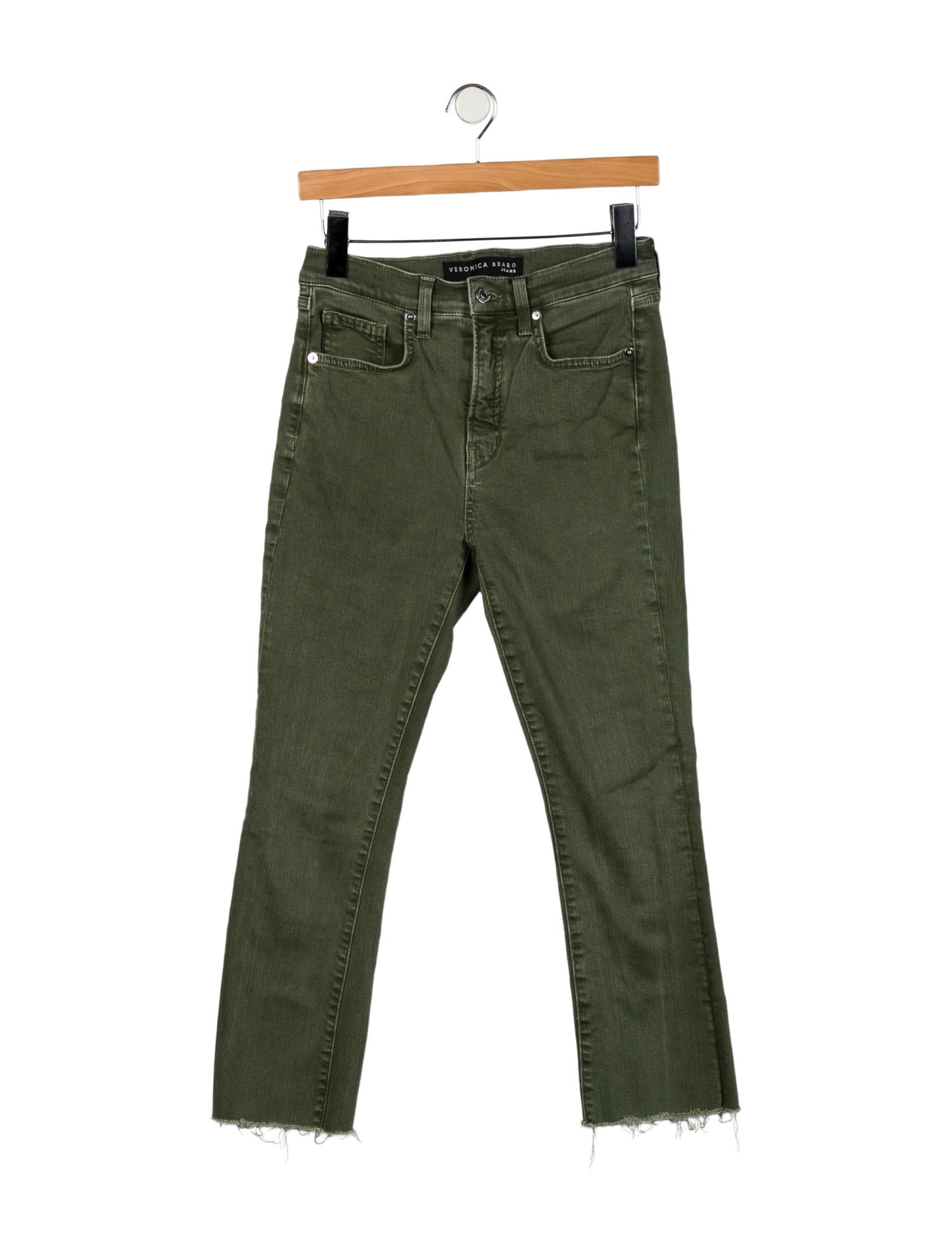 Veronica Beard High-Rise Straight Leg Jeans