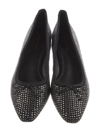 Veronica Beard Suede Bow Accents Flats