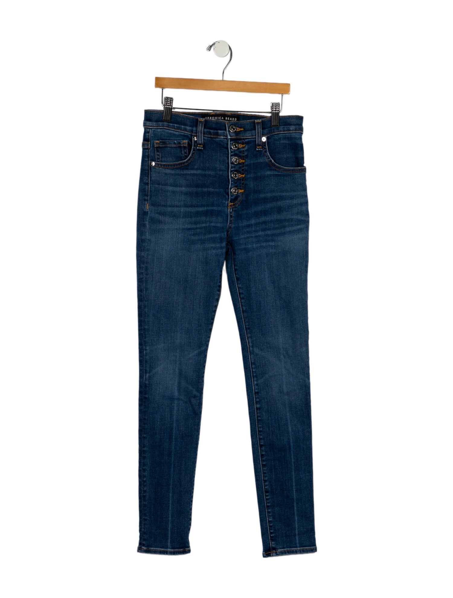 Veronica Beard Mid-Rise Skinny Leg Jeans