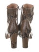 Veronica Beard Leather Animal Print Boots