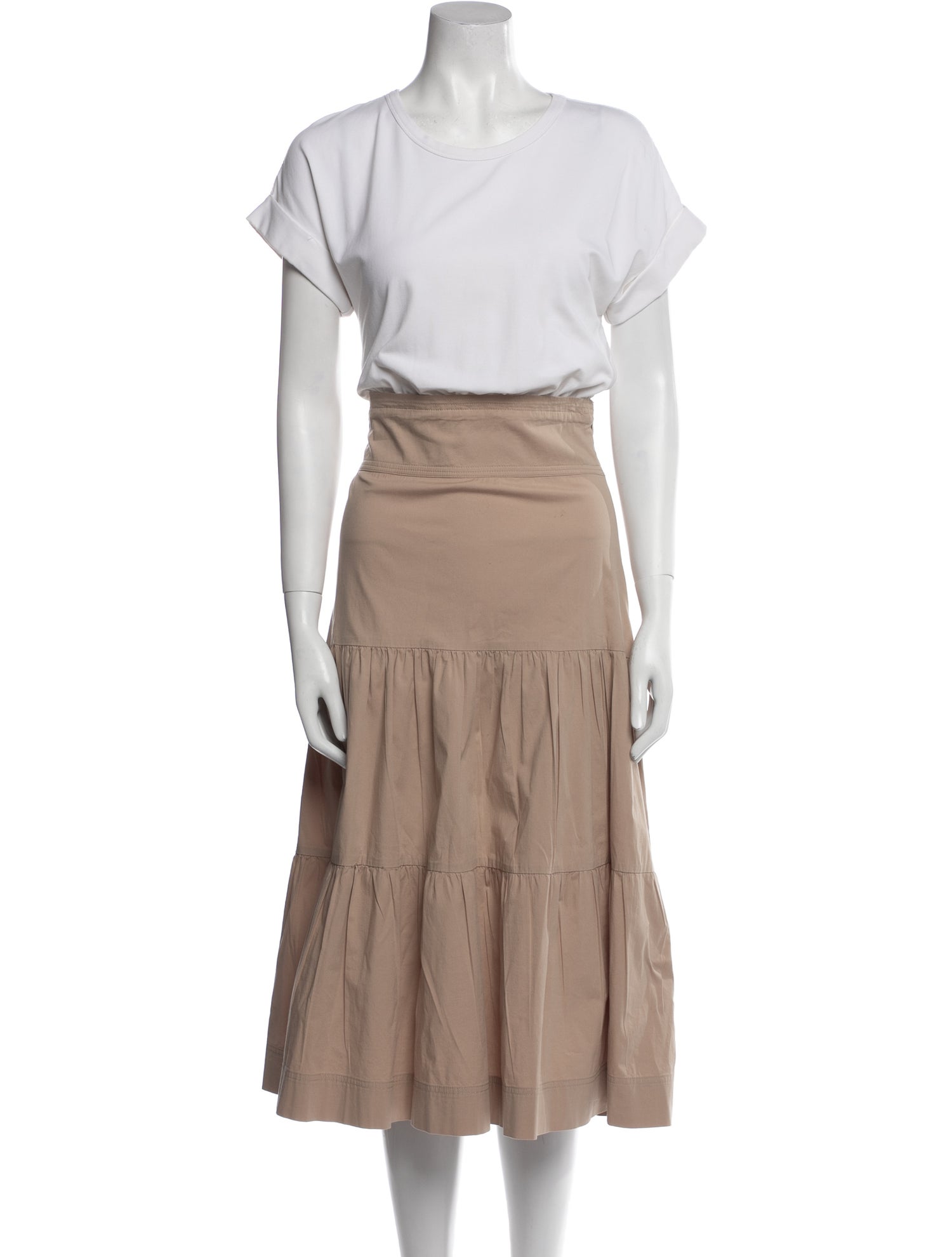 Veronica Beard Crew Neck Midi Length Dress