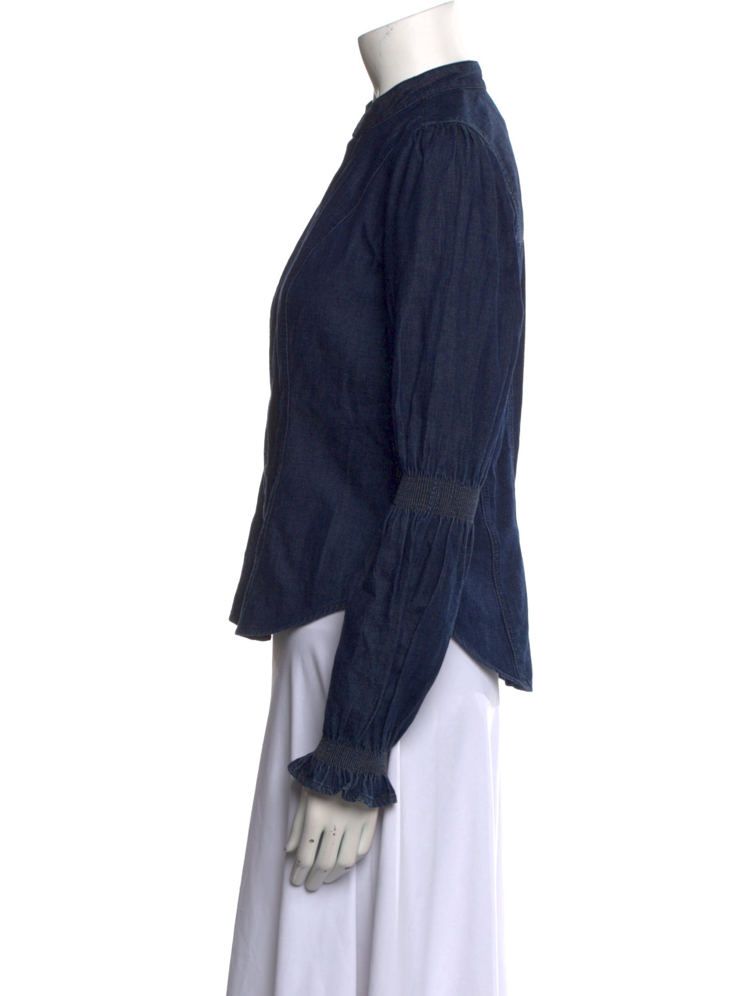 Veronica Beard Long Sleeve Button-Up Top