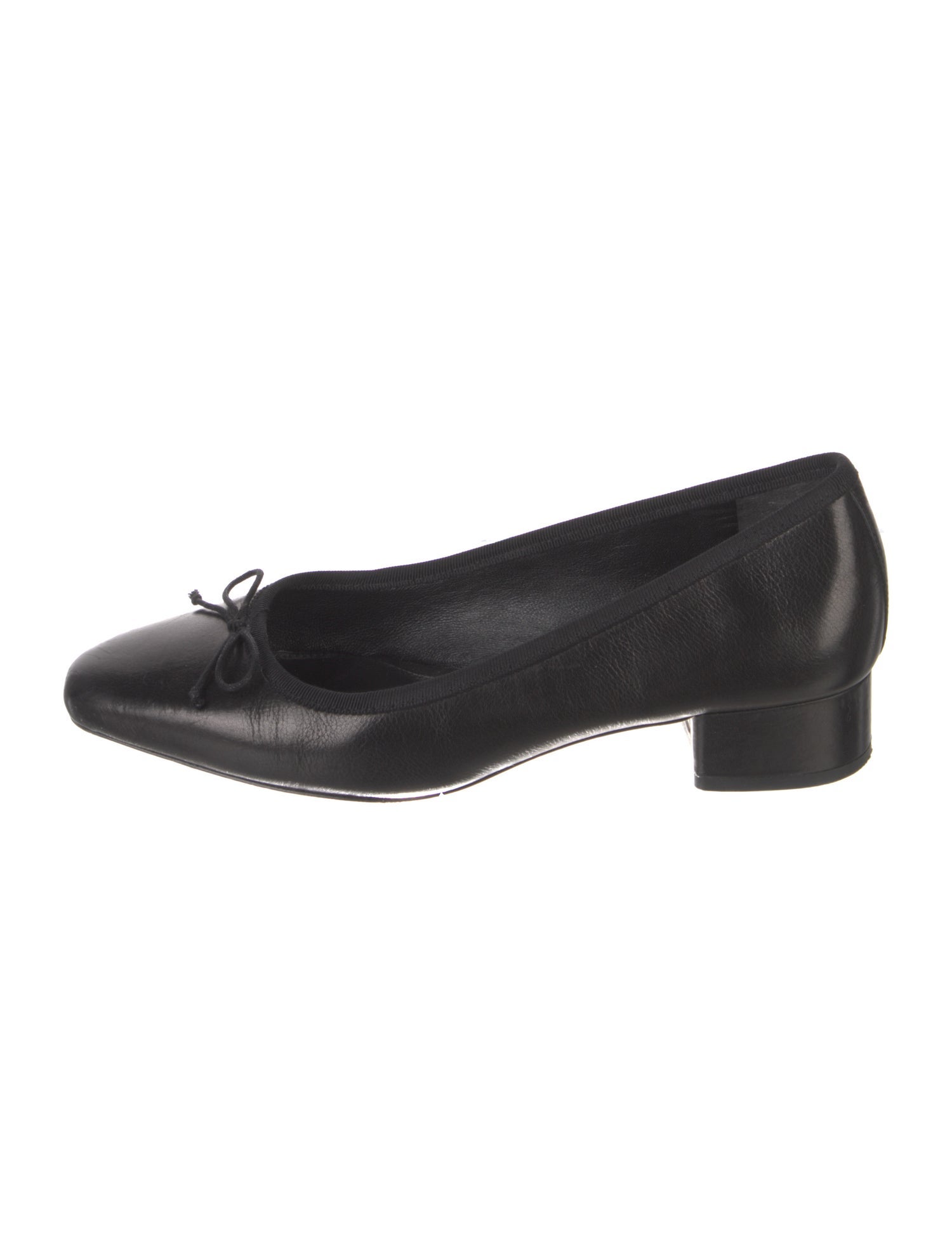 Veronica Beard Leather Bow Accents Ballet Flats