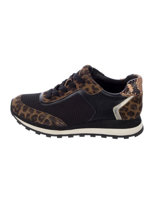 Veronica Beard Mesh Animal Print Athletic Sneakers