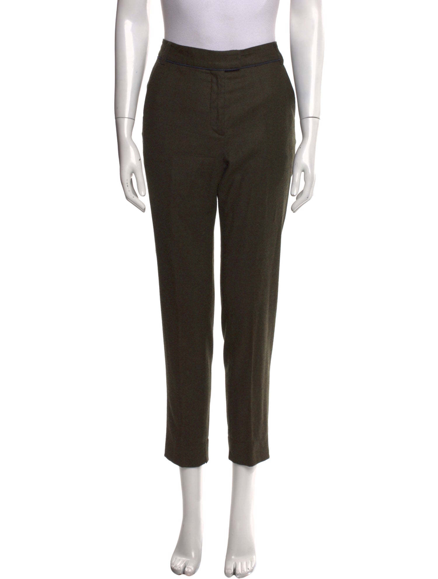 Veronica Beard Virgin Wool Straight Leg Pants
