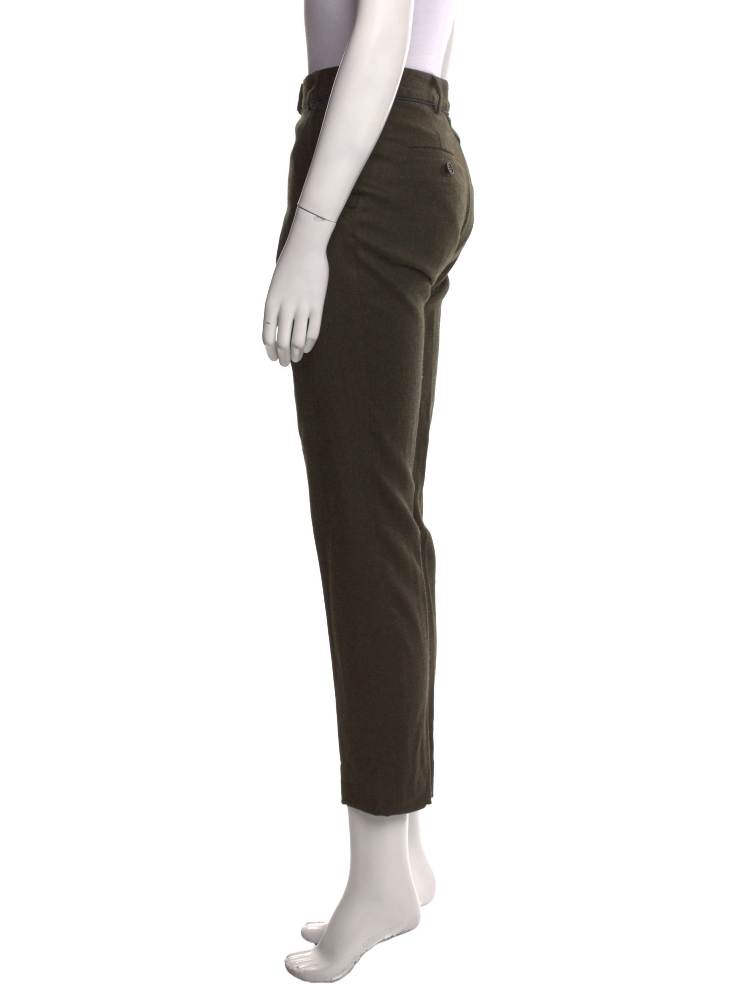 Veronica Beard Virgin Wool Straight Leg Pants