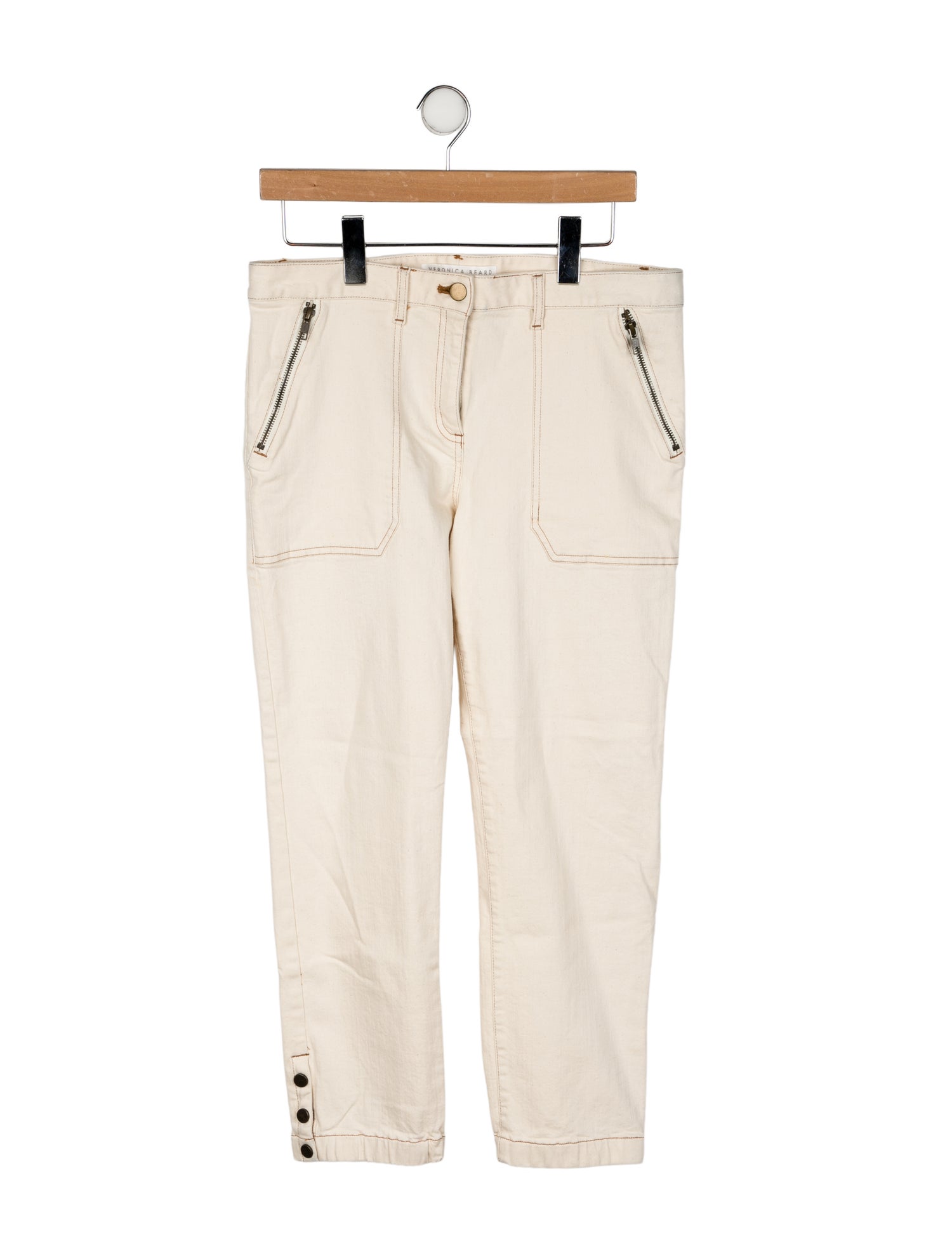 Veronica Beard Mid-Rise Straight Leg Jeans