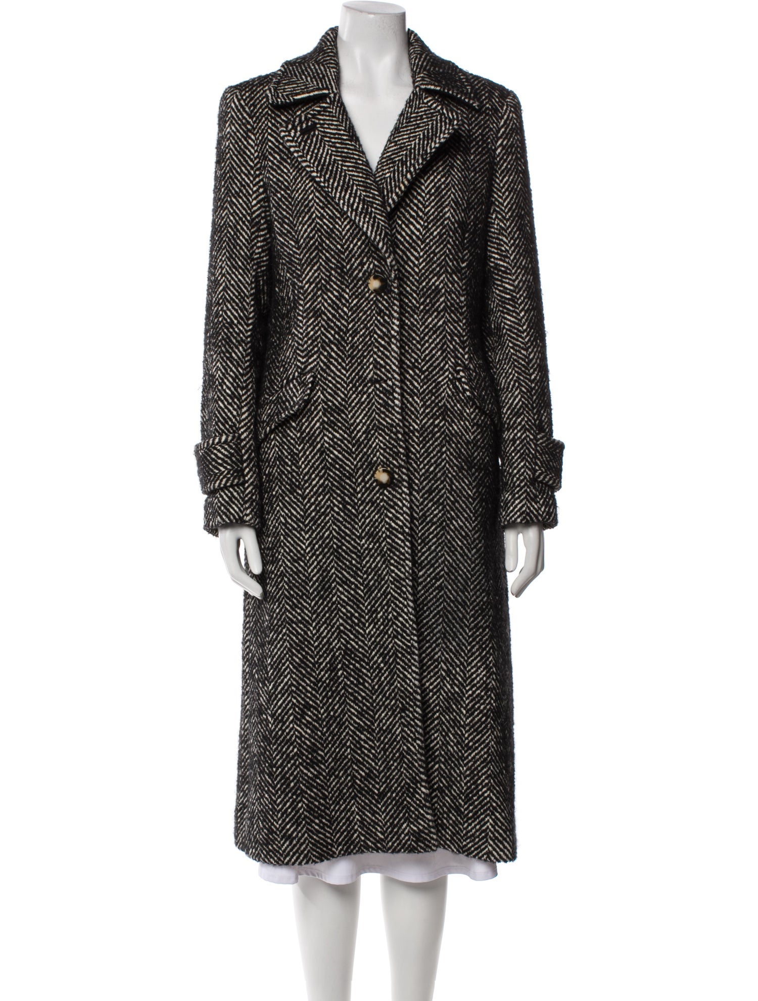 Veronica Beard Tweed Pattern Coat