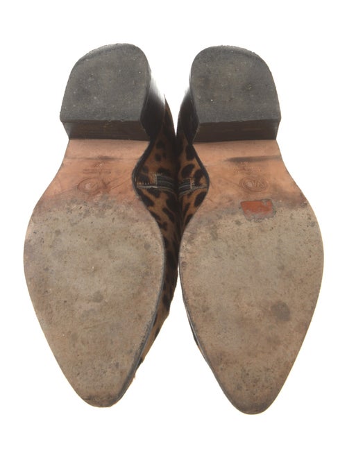 Veronica Beard Ponyhair Animal Print Lace-Up Boots