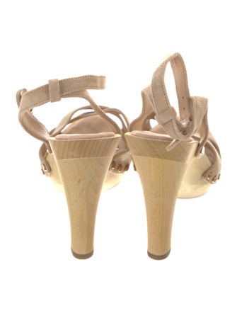 Veronica Beard Suede Studded Accents Sandals